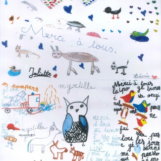 Les dessins de remerciement des enfants