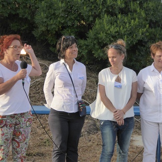De gauche à droite : Christine Nadeau, Katerine Ortega, Sandra Collin, (…)