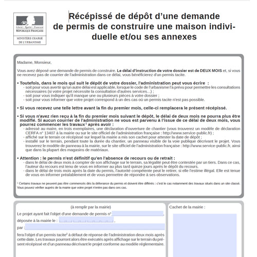 Annexe 2 : Permis de construire
